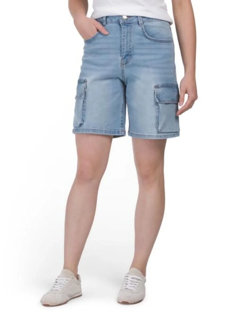 LOVE TREE Cargo Bermuda Length Shorts - Picture 1 of 3